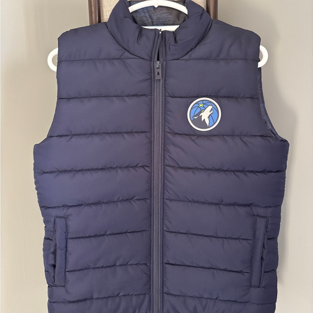 Men’s Minnesota Timverwolves Navy Puffer Vest